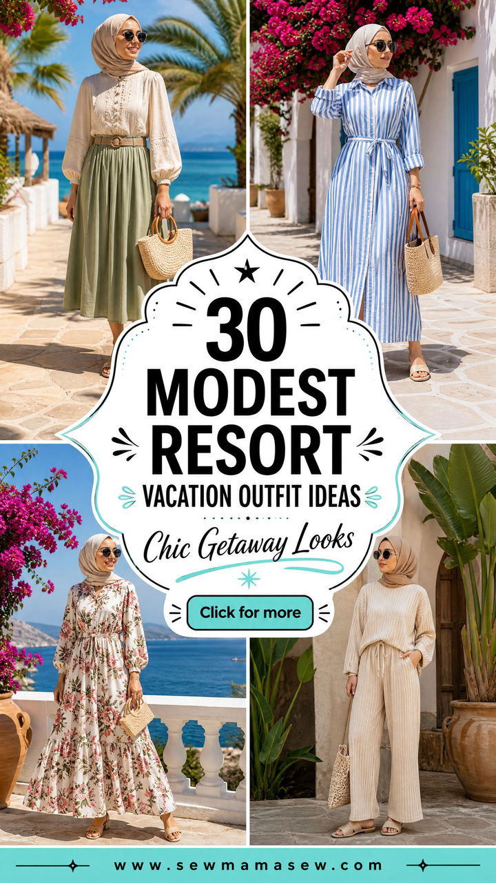 30 Modest Resort Vacation Outfit Ideas for Chic Getaways - 30 Modest Resort Vacation Outfit Ideas for Chic Getaways