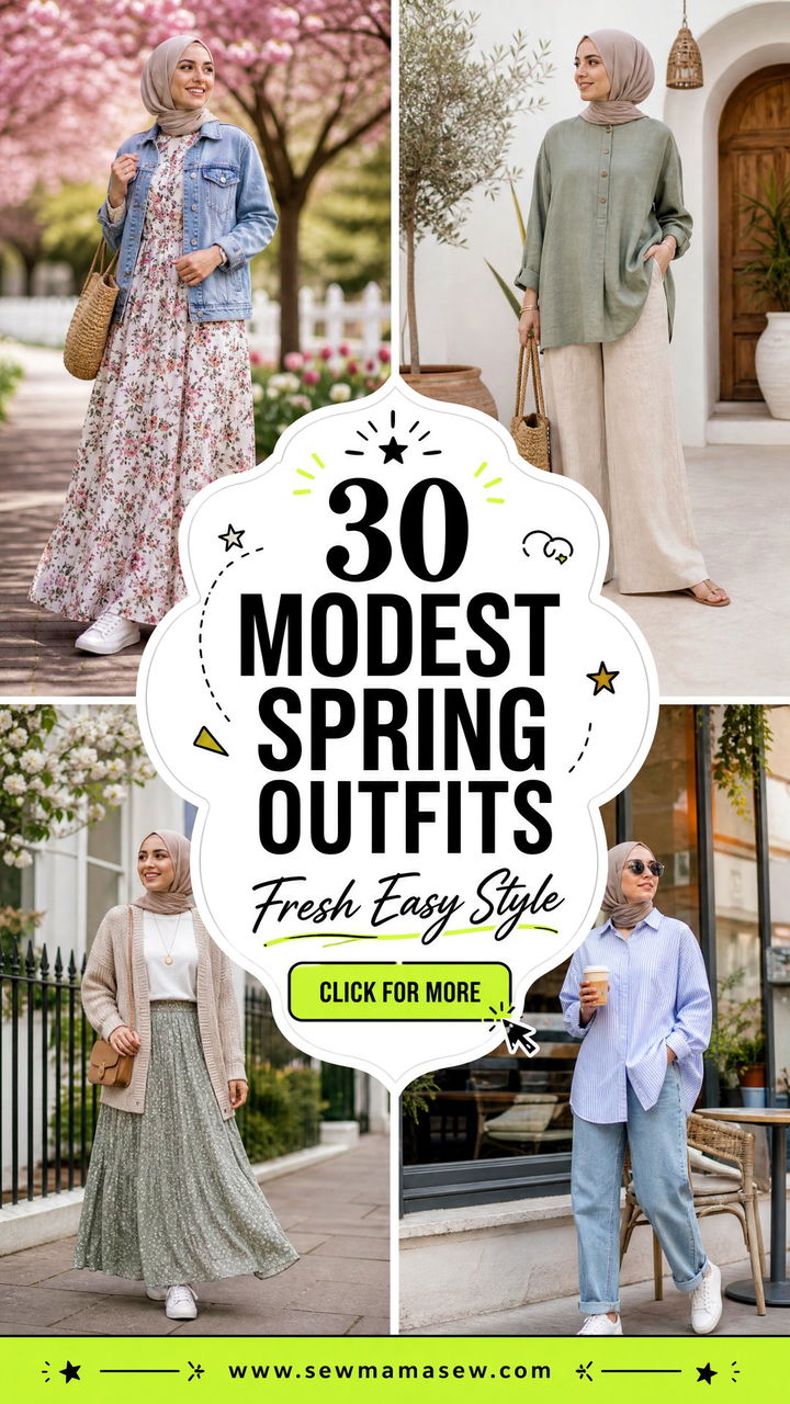 30 Modest Spring Outfits for Fresh Effortless Style - 30 Modest Spring Outfits for Fresh, Effortless Style