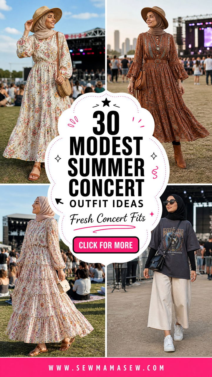 30 Modest Summer Concert Outfit Ideas That Feel Fresh - 30 Modest Summer Concert Outfit Ideas That Feel Fresh