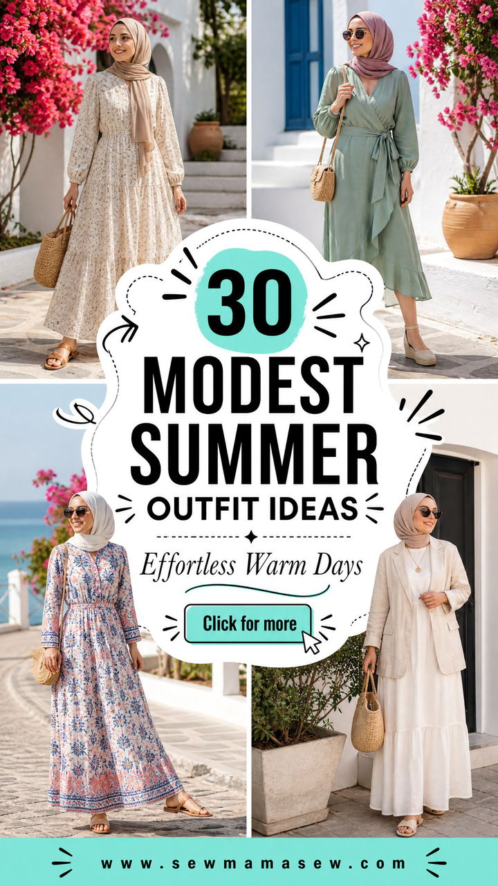 30 Modest Summer Outfit Ideas for Effortless Warm Days - 30 Modest Summer Outfit Ideas for Effortless Warm Days