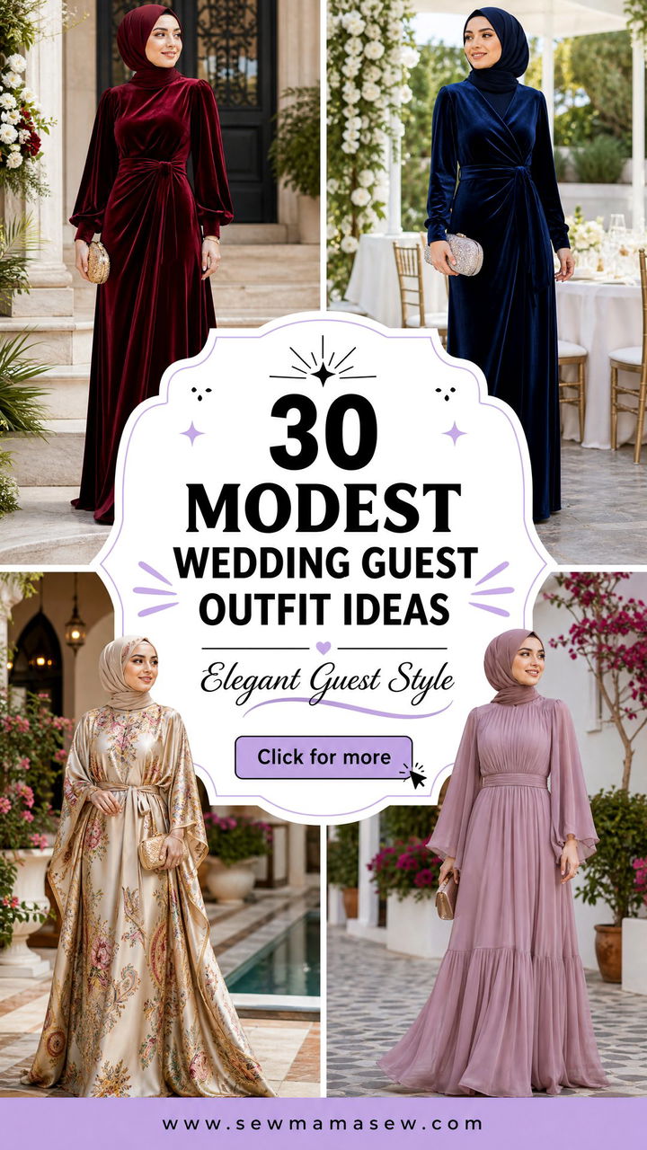 30 Modest Wedding Guest Outfit Ideas for Elegant Style - 30 Modest Wedding Guest Outfit Ideas for Elegant Style