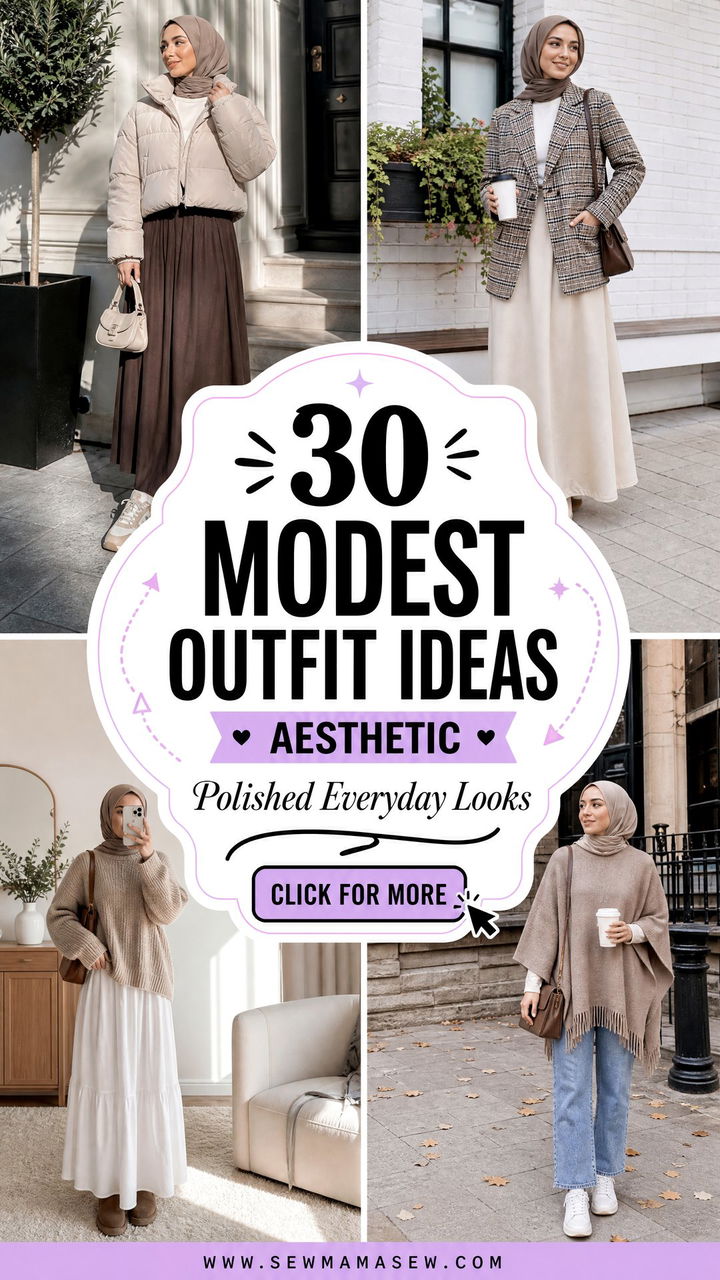 30 Modest outfit ideas aesthetic for Polished Everyday Looks - 30 Modest outfit ideas aesthetic for Polished Everyday Looks