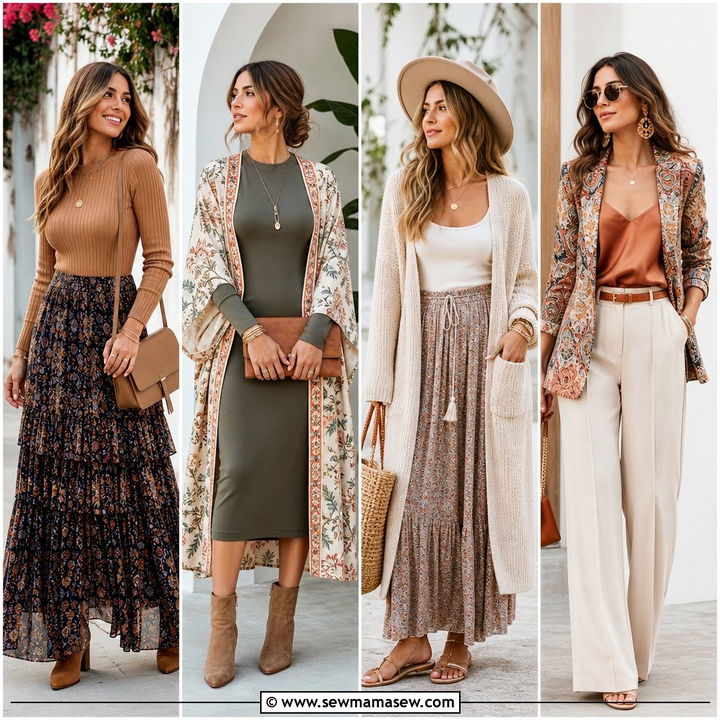 30 Modest Outfit Ideas Boho for Dreamy Layered Looks Now
