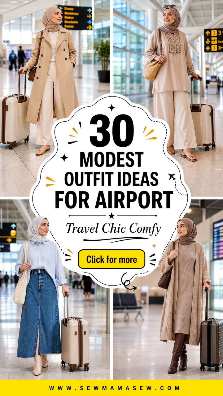 30 Modest outfit ideas for airport to Travel Chic and Comfy - 30 Modest outfit ideas for airport to Travel Chic and Comfy