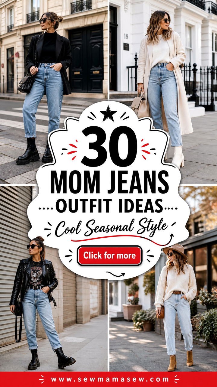 30 Mom Jeans Outfit Ideas With Boots for Cool Seasonal Style - 30 Mom Jeans Outfit Ideas With Boots for Cool Seasonal Style