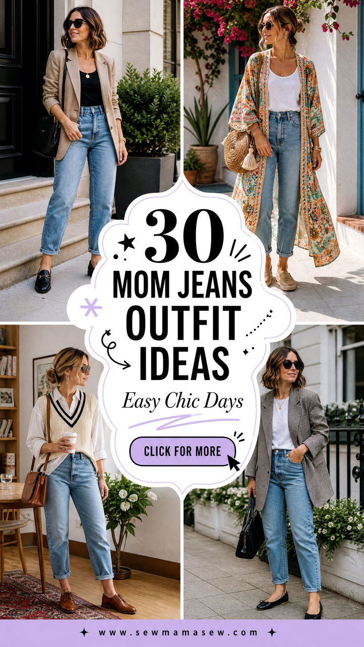 30 Mom Jeans Outfit Ideas With Flats for Easy Chic Days - 30 Mom Jeans Outfit Ideas With Flats for Easy Chic Days