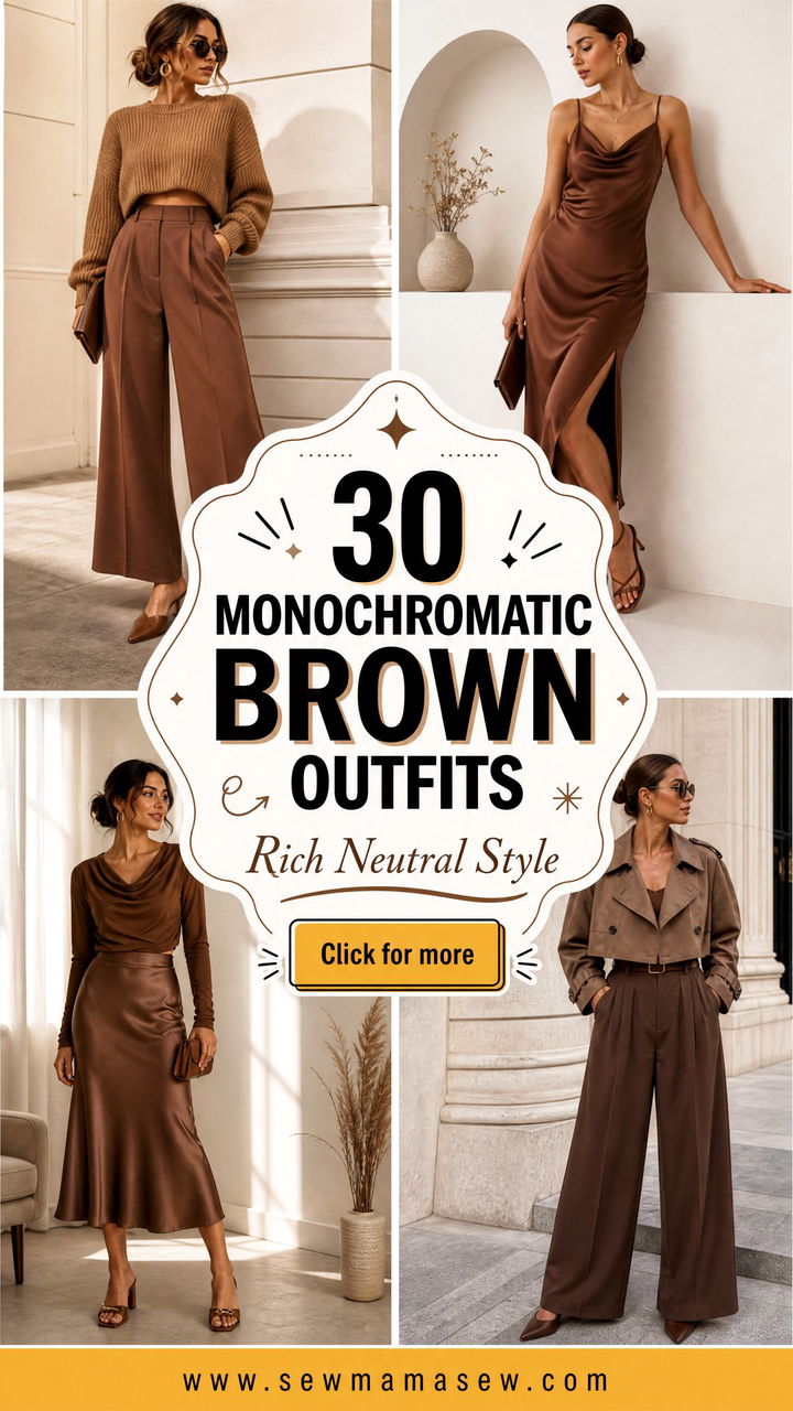 30 Monochromatic Brown Outfits for Rich Modern Neutrals - 30 Monochromatic Brown Outfits for Rich, Modern Neutrals