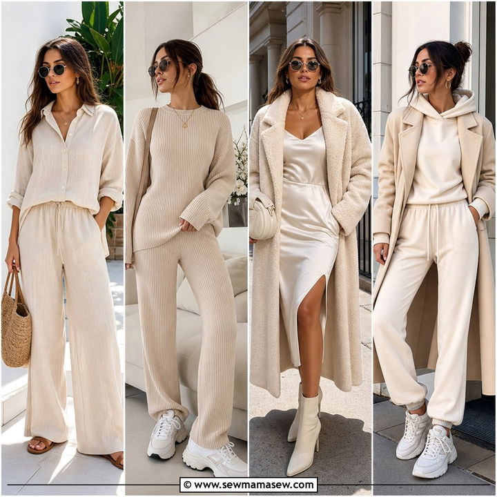 30 Monochromatic Cream Outfits for Soft Luxe Style This Season
