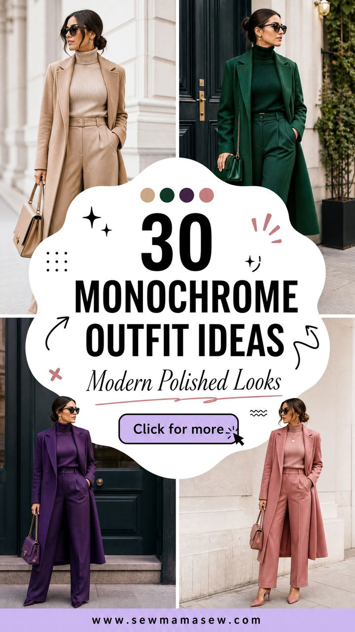 30 Monochrome Outfit Ideas for Women With Modern Polish - 30 Monochrome Outfit Ideas for Women With Modern Polish