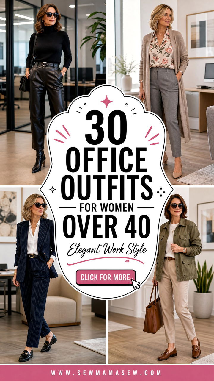 30 Office Outfits For Women Over 40 Chic Work Style - 30 Office Outfits For Women Over 40: Chic Work Style