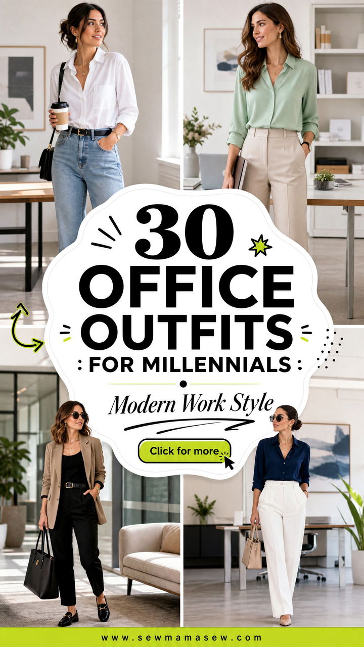 30 Office outfits for millennials for Modern Work Style - 30 Office outfits for millennials for Modern Work Style