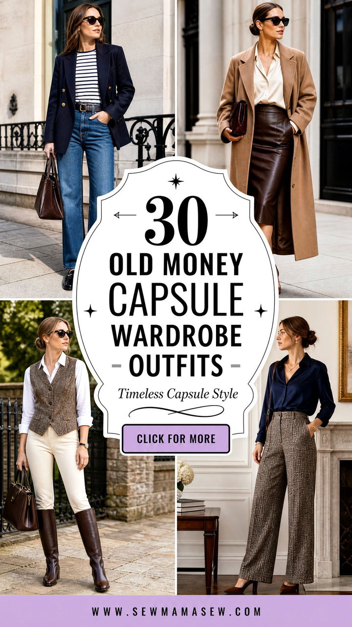 30 Old Money Capsule Wardrobe Outfits for Timeless Style - 30 Old Money Capsule Wardrobe Outfits for Timeless Style