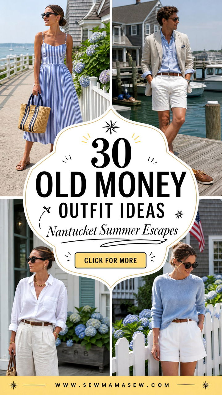 30 Old Money Outfit Ideas for Nantucket Summer Escapes - 30 Old Money Outfit Ideas for Nantucket Summer Escapes