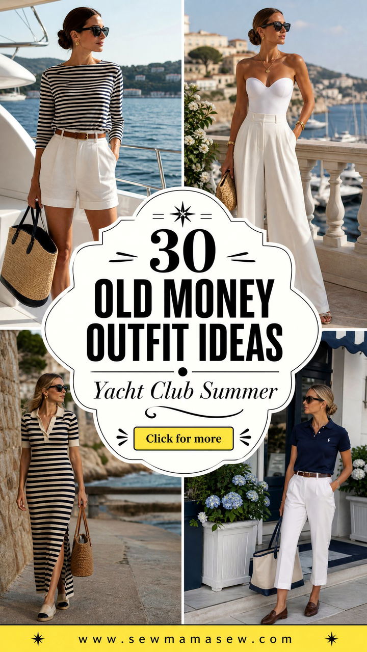30 Old Money Outfit Ideas for Yacht Club Summer Events - 30 Old Money Outfit Ideas for Yacht Club Summer Events