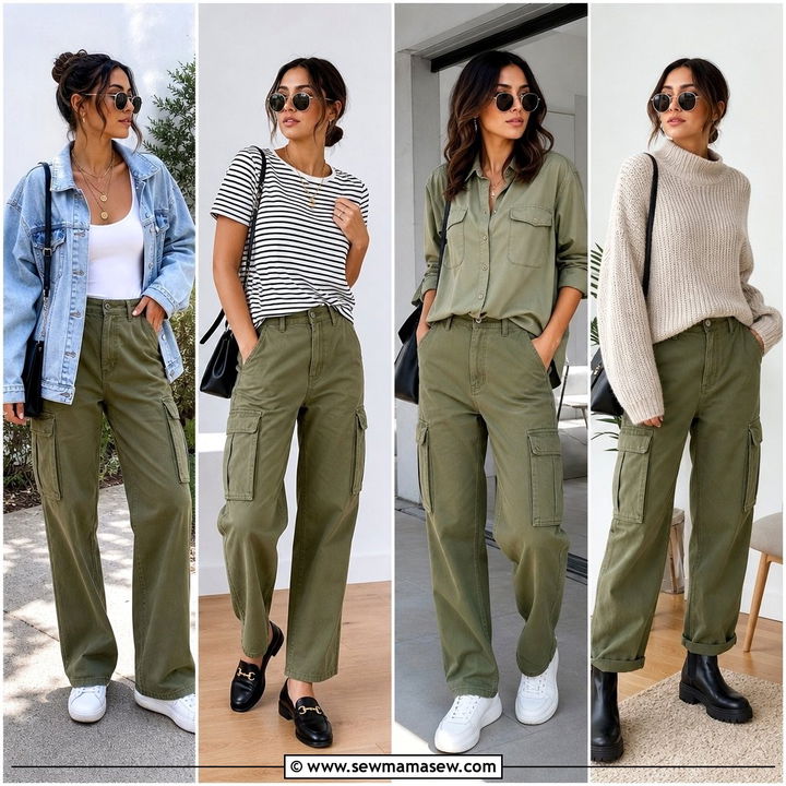 30 Olive Cargo Pants Outfit Ideas for Cool Everyday Style