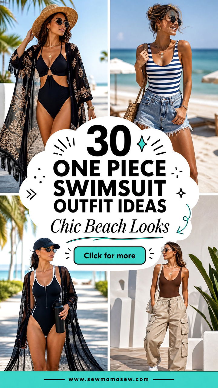 30 One Piece Swimsuit Outfit Ideas For Chic Beach Days - 30 One Piece Swimsuit Outfit Ideas For Chic Beach Days