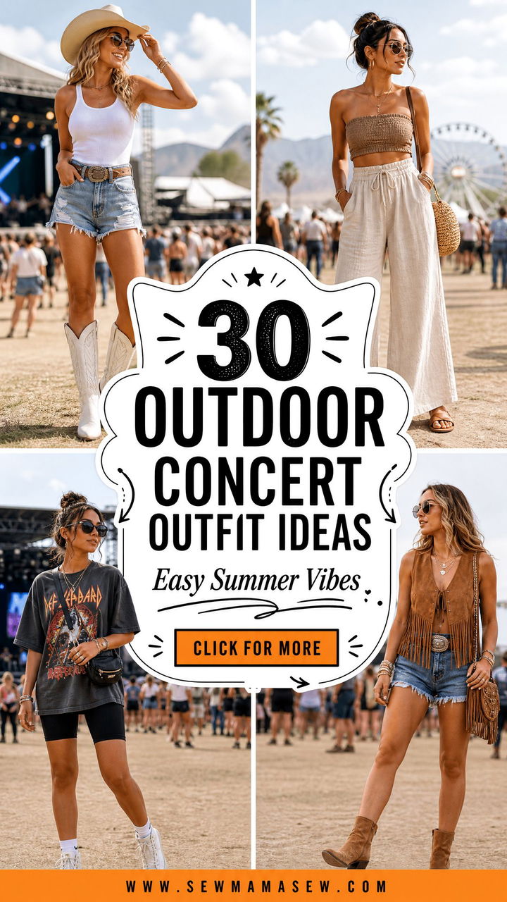 30 Outdoor Concert Outfit Ideas For Effortless Summer Style - 30 Outdoor Concert Outfit Ideas For Effortless Summer Style