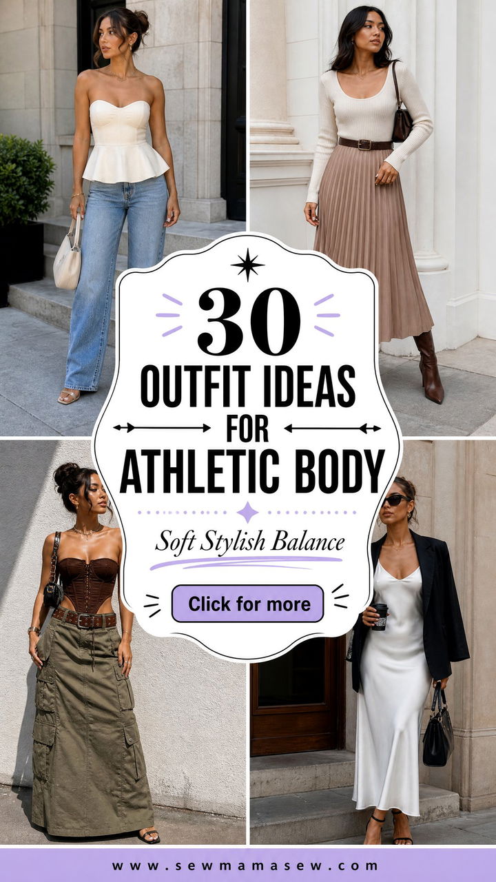 30 Outfit Ideas For Athletic Body To Soften Your Style - 30 Outfit Ideas For Athletic Body To Soften Your Style