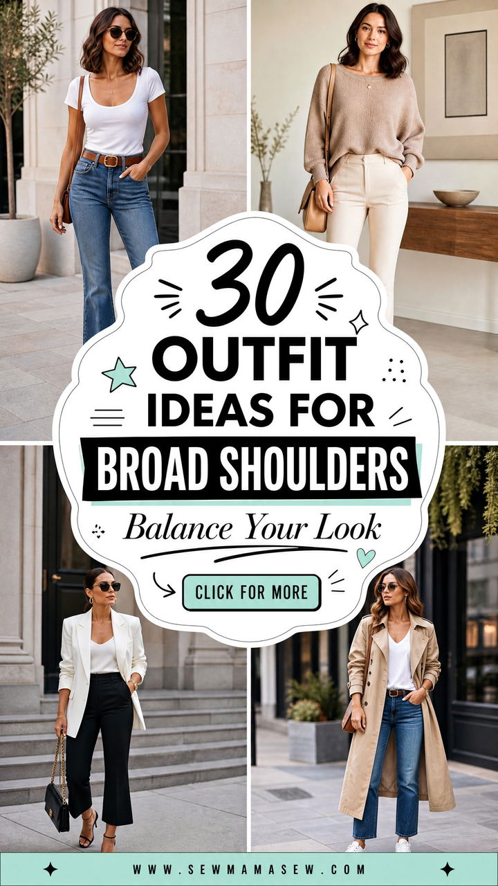 30 Outfit Ideas for Broad Shoulders to Balance Your Look - 30 Outfit Ideas for Broad Shoulders to Balance Your Look