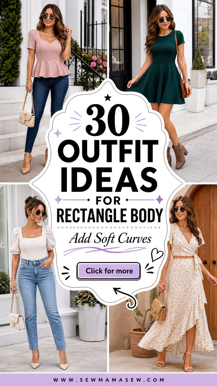 30 Outfit Ideas for Rectangle Body to Add Soft Curves - 30 Outfit Ideas for Rectangle Body to Add Soft Curves
