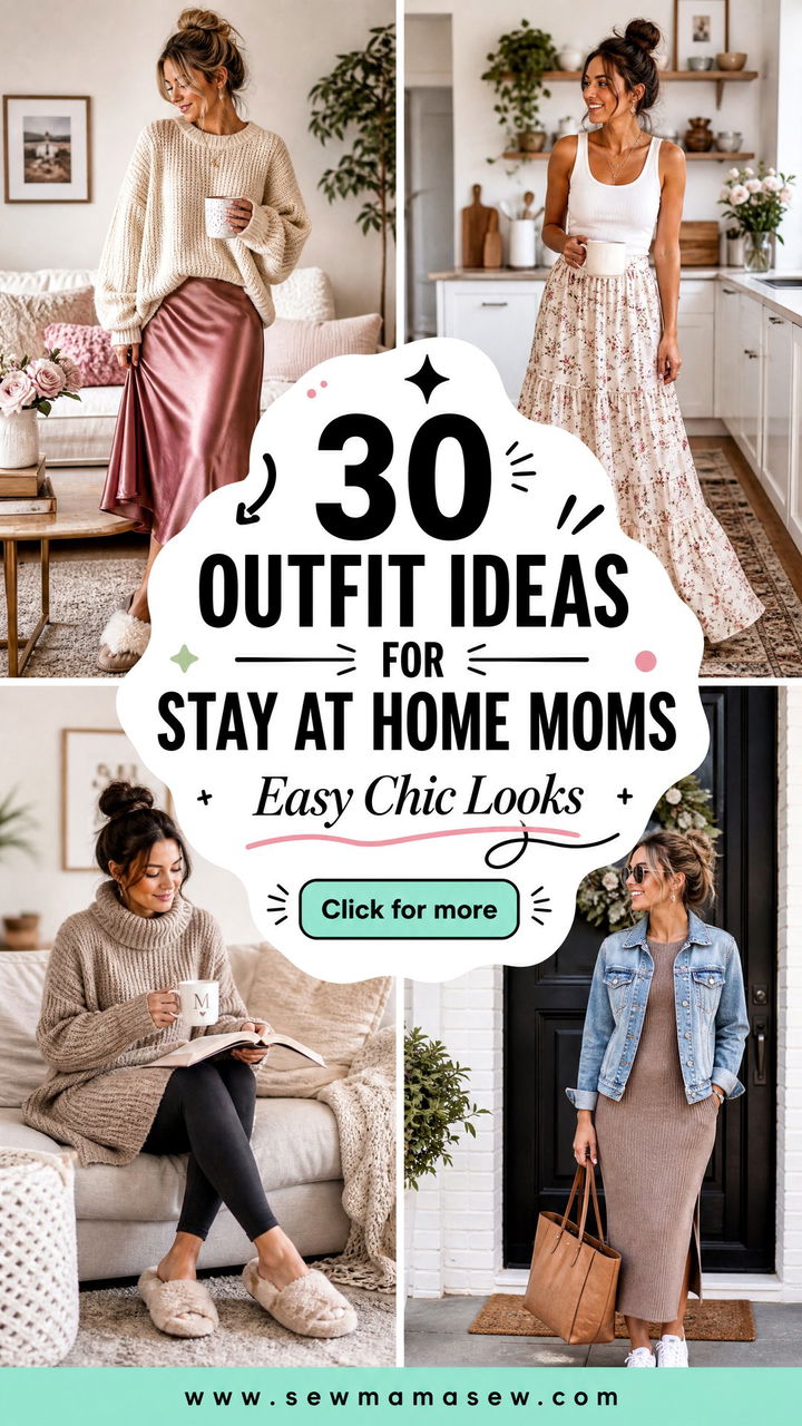 30 Outfit Ideas for Stay At Home Moms Easy Chic Looks - 30 Outfit Ideas for Stay At Home Moms: Easy Chic Looks