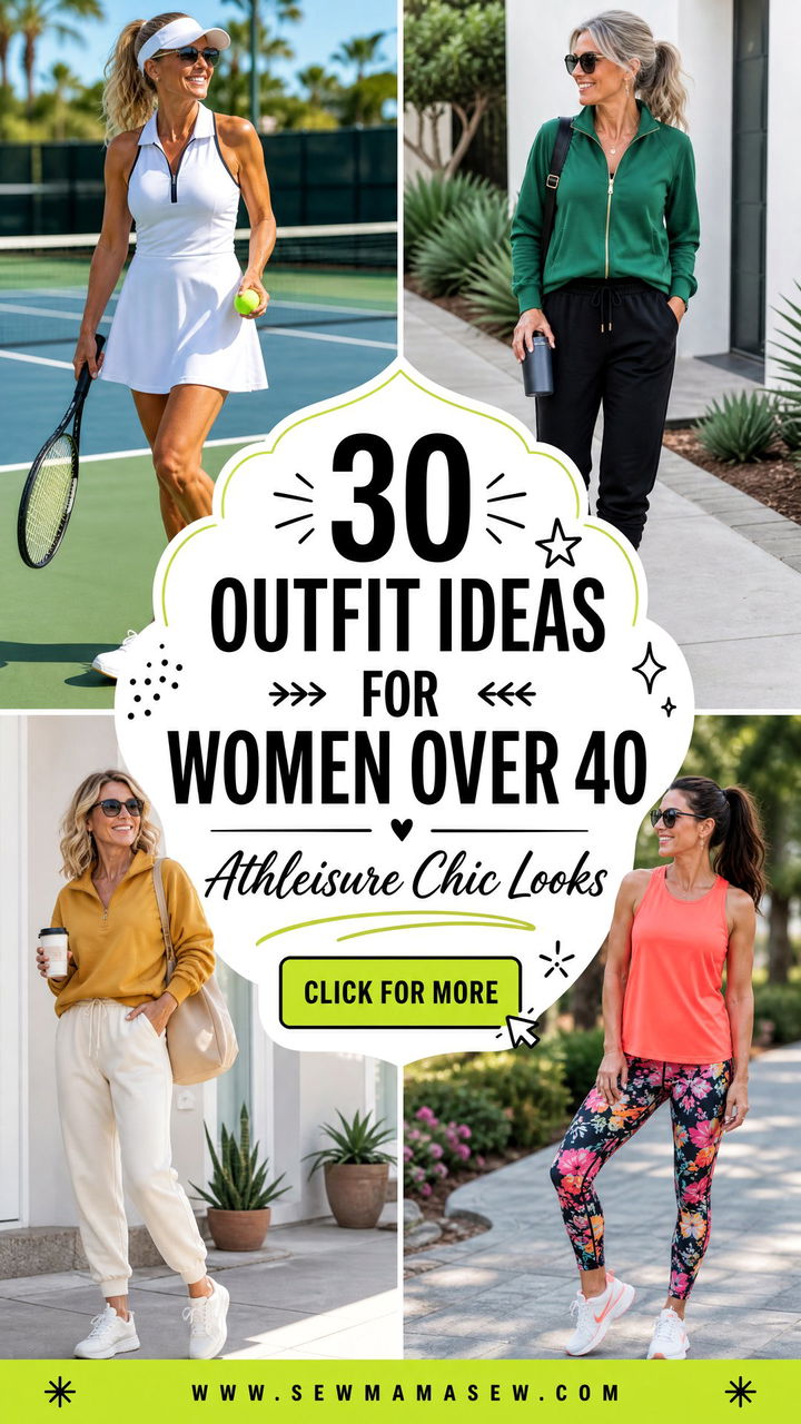 30 Outfit Ideas for Women Over 40 Athleisure Chic Looks - 30 Outfit Ideas for Women Over 40 Athleisure Chic Looks
