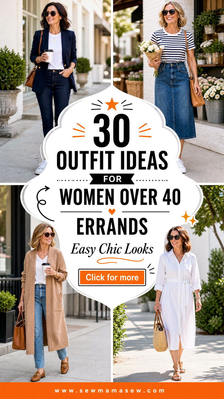 30 Outfit Ideas for Women Over 40 Errands Easy Chic Looks - 30 Outfit Ideas for Women Over 40 Errands: Easy Chic Looks