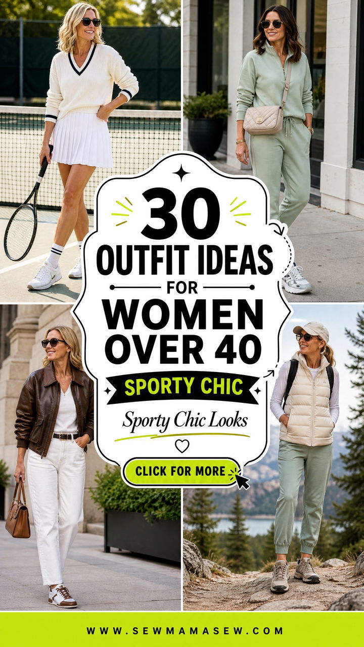 30 Outfit Ideas for Women Over 40 Sporty Chic Easy Looks - 30 Outfit Ideas for Women Over 40 Sporty Chic: Easy Looks