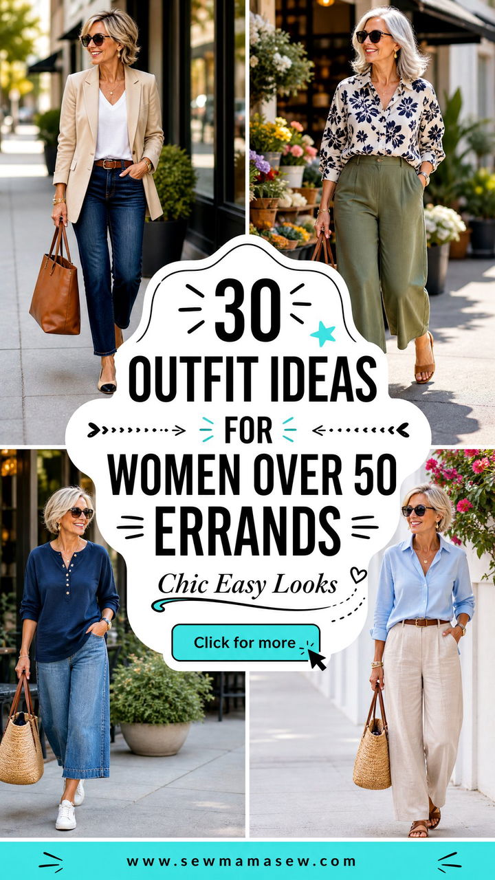 30 Outfit Ideas for Women Over 50 Errands Chic Easy Looks - 30 Outfit Ideas for Women Over 50 Errands: Chic Easy Looks