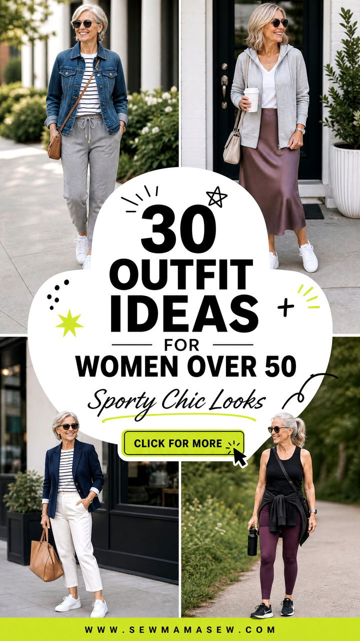 30 Outfit Ideas for Women Over 50 Sporty Chic Looks - 30 Outfit Ideas for Women Over 50 Sporty Chic Looks
