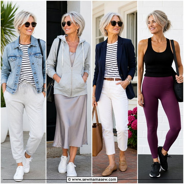 30 Outfit Ideas for Women Over 50 Sporty Chic Looks