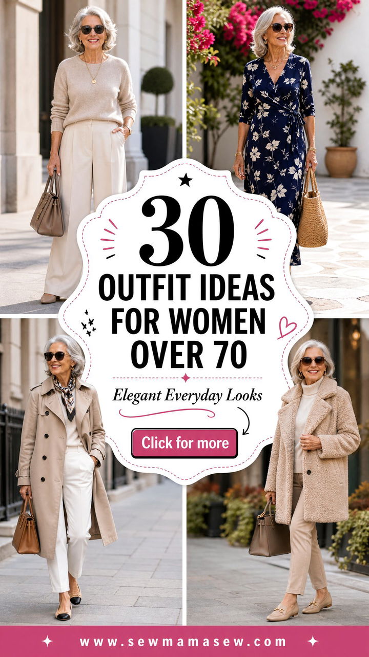 30 Outfit Ideas for Women Over 70 Elegant Everyday Looks - 30 Outfit Ideas for Women Over 70: Elegant Everyday Looks