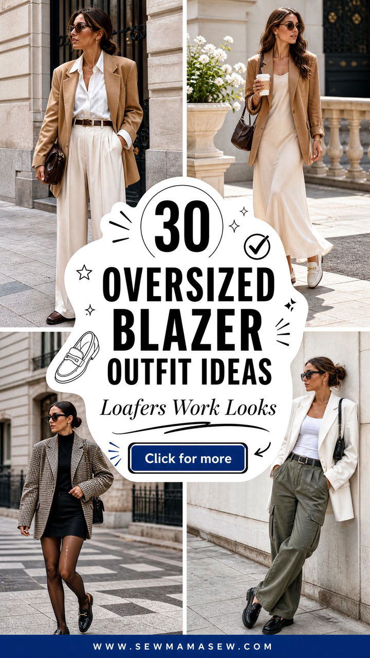 30 Oversized Blazer Outfit Ideas With Loafers for Work - 30 Oversized Blazer Outfit Ideas With Loafers for Work