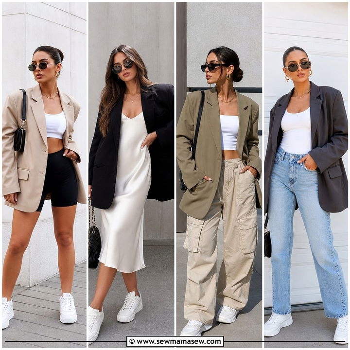 30 Oversized Blazer Outfit Ideas With Sneakers to Copy
