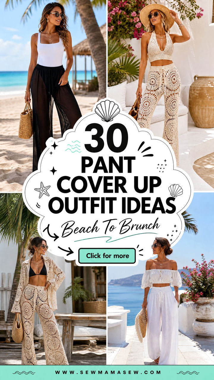 30 Pant Cover Up Outfit Ideas for Beach-to-Brunch Style - 30 Pant Cover Up Outfit Ideas for Beach-to-Brunch Style