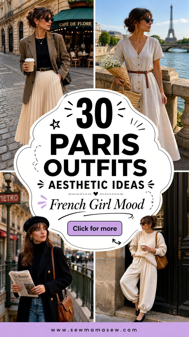 30 Paris Outfits Aesthetic Ideas for Chic French-Girl Style - 30 Paris Outfits Aesthetic Ideas for Chic French-Girl Style