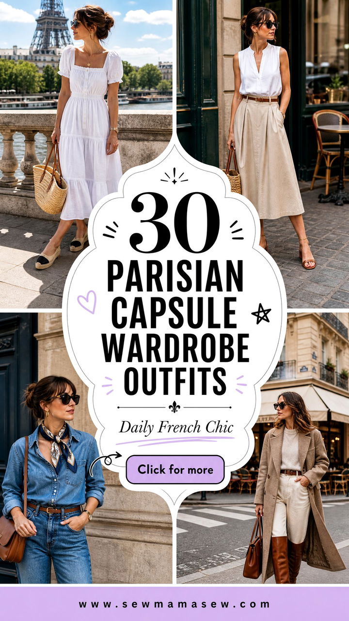 30 Parisian Capsule Wardrobe Outfits for Chic Daily Looks - 30 Parisian Capsule Wardrobe Outfits for Chic Daily Looks