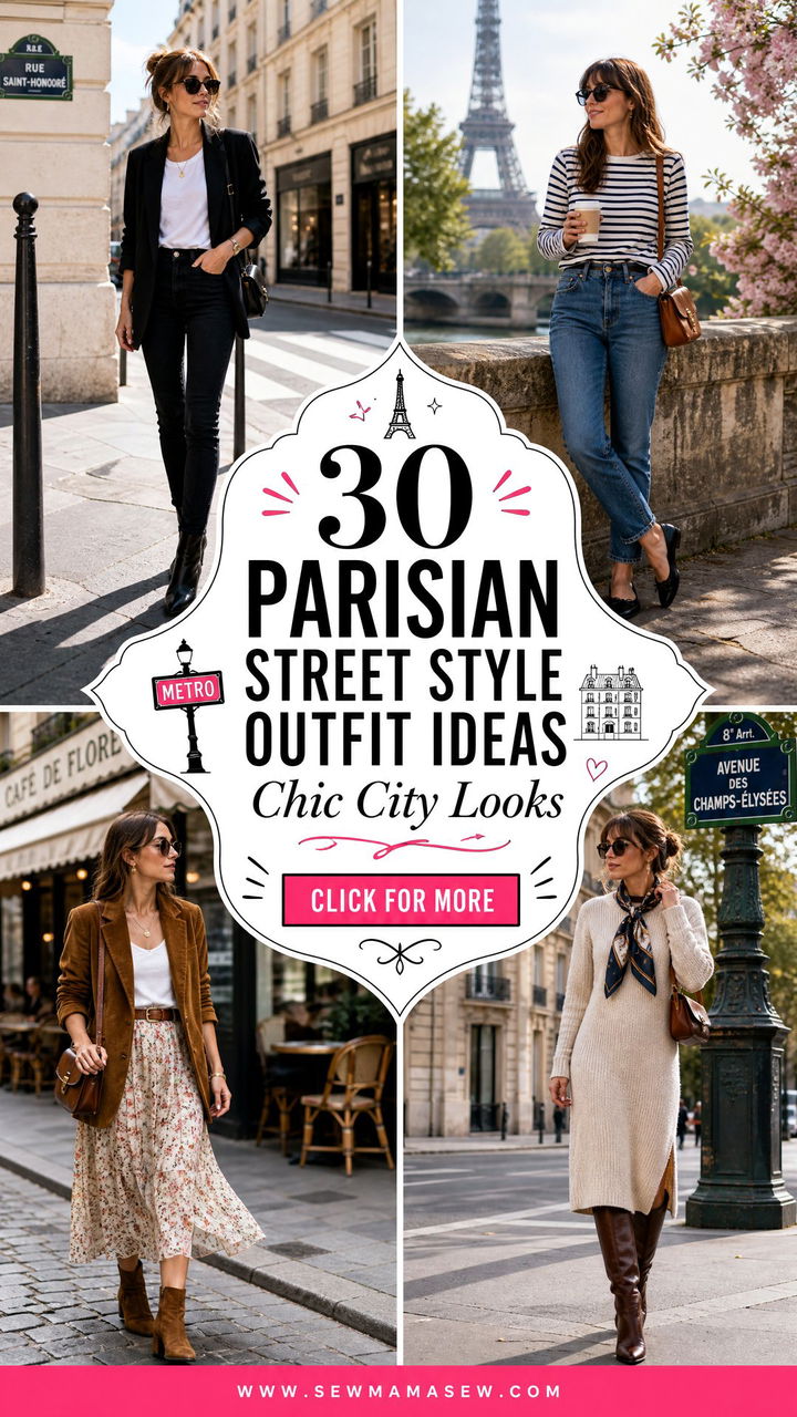 30 Parisian Street Style Outfit Ideas For Chic City Looks - 30 Parisian Street Style Outfit Ideas For Chic City Looks