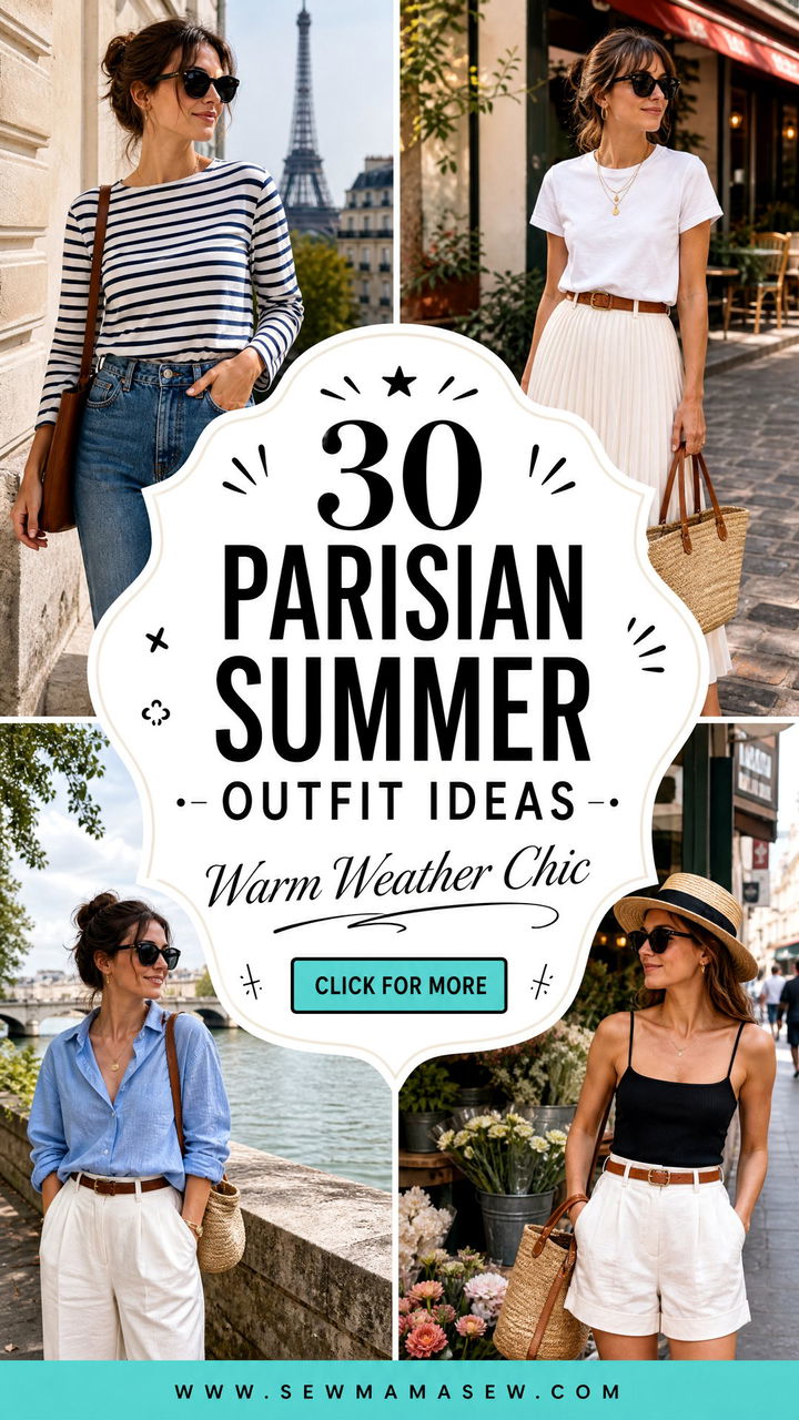 30 Parisian Summer Outfit Ideas for Chic Warm-Weather Looks - 30 Parisian Summer Outfit Ideas for Chic Warm-Weather Looks