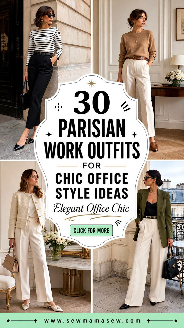 30 Parisian Work Outfits for Chic Office Style Ideas Now - 30 Parisian Work Outfits for Chic Office Style Ideas Now