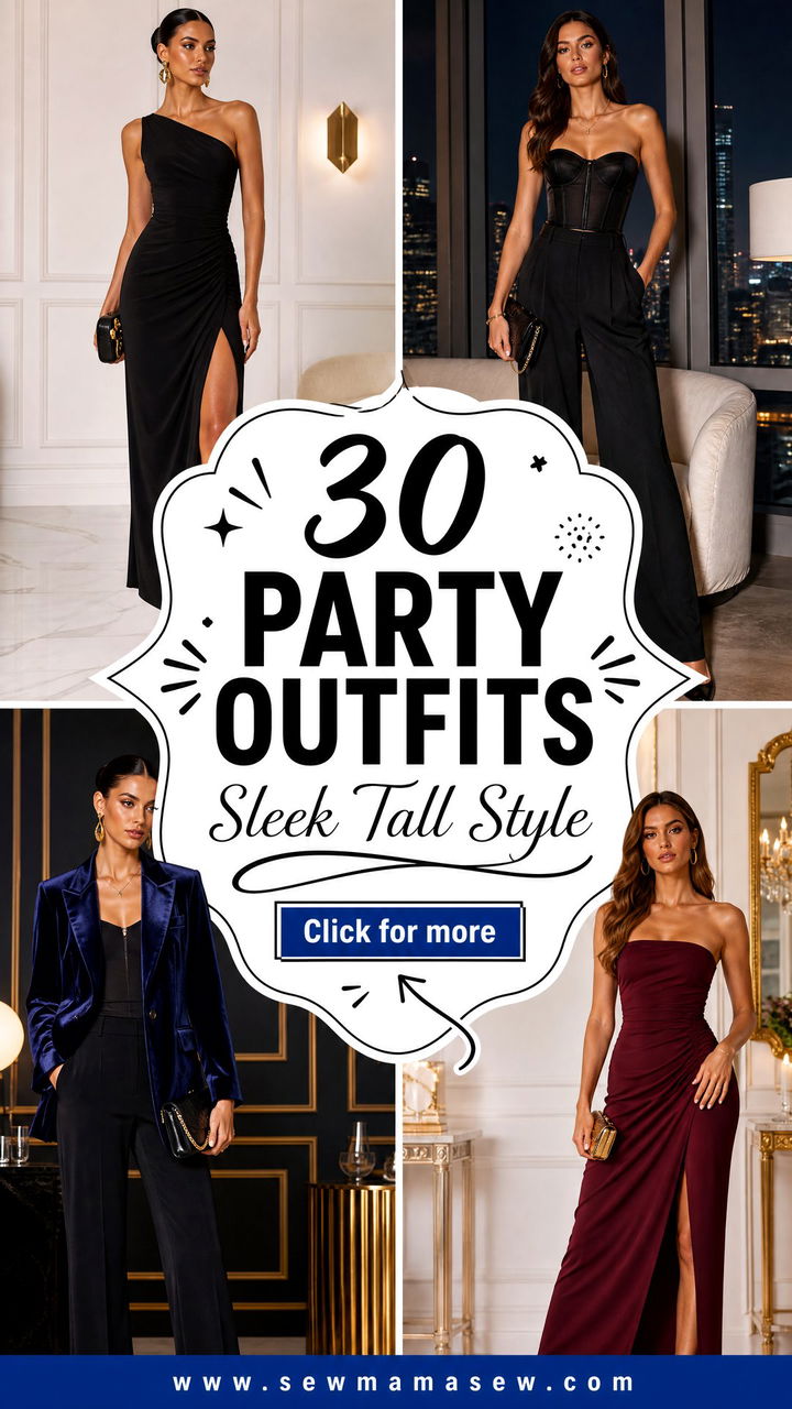 30 Party Outfits for Tall Women That Look Sleek and Chic - 30 Party Outfits for Tall Women That Look Sleek and Chic