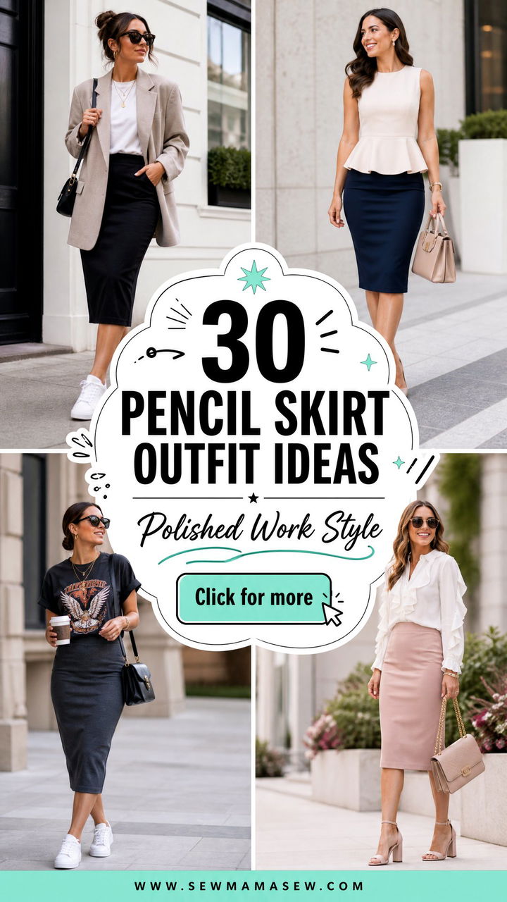 30 Pencil Skirt Outfit Ideas for Work That Look Polished - 30 Pencil Skirt Outfit Ideas for Work That Look Polished
