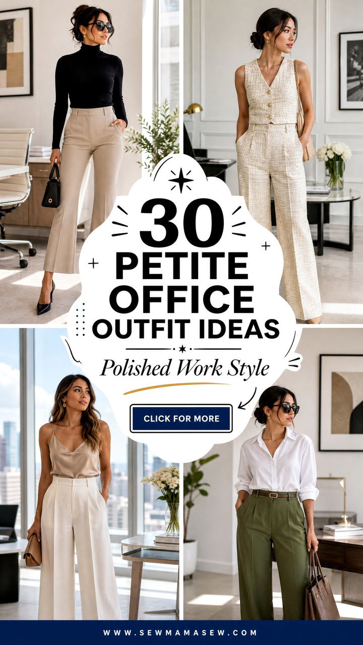 30 Petite Office Outfit Ideas for Polished Work Style All Week - 30 Petite Office Outfit Ideas for Polished Work Style All Week