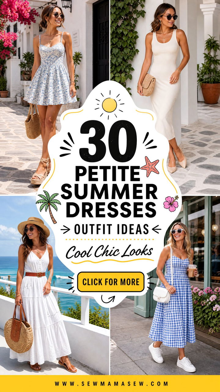 30 Petite Summer Dresses Outfit Ideas For Cool Chic Looks - 30 Petite Summer Dresses Outfit Ideas For Cool Chic Looks