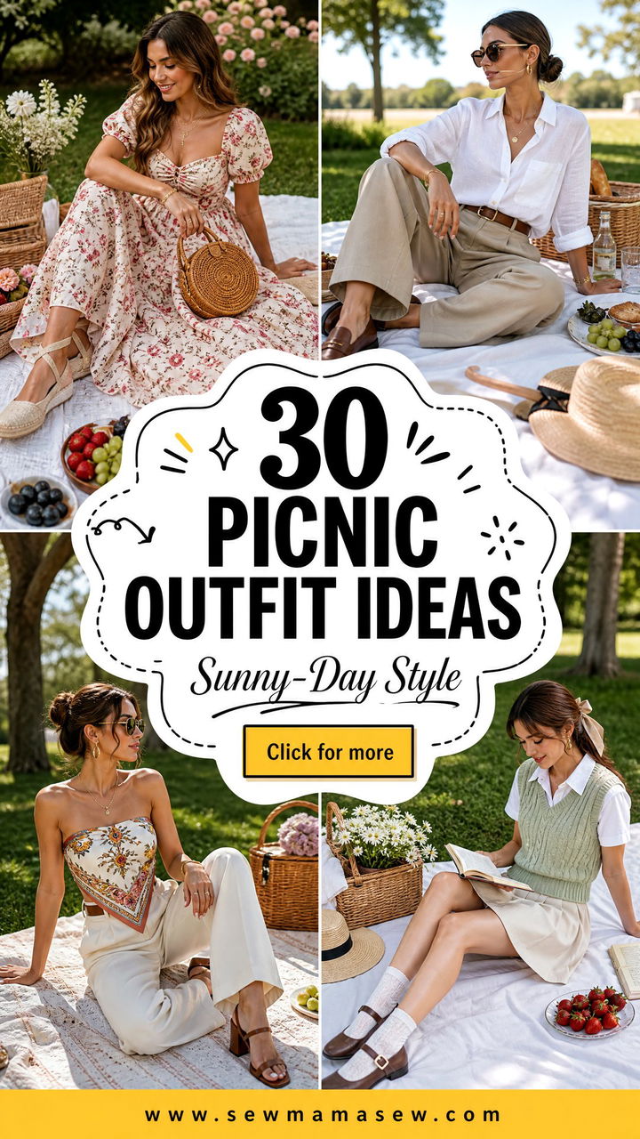 30 Picnic Outfit Ideas For Effortless Sunny-Day Style - 30 Picnic Outfit Ideas For Effortless Sunny-Day Style