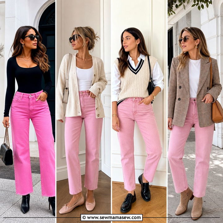 30 Pink Jeans Outfit Ideas: Cute Ways to Wear the Trend