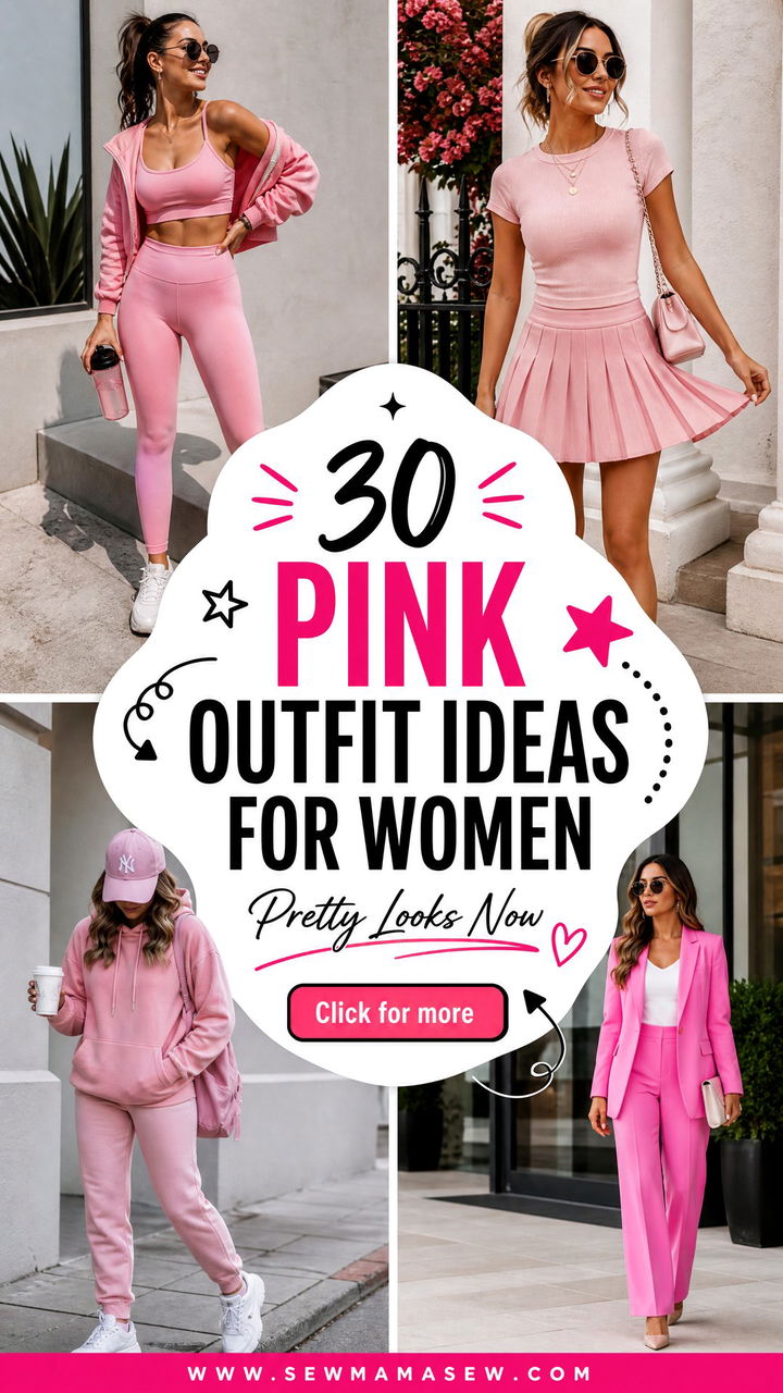 30 Pink Outfit Ideas for Women Pretty Looks to Try Now - 30 Pink Outfit Ideas for Women: Pretty Looks to Try Now