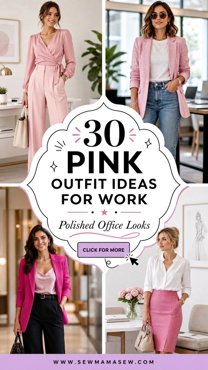 30 Pink Outfit Ideas for Work Polished Office Looks Now - 30 Pink Outfit Ideas for Work: Polished Office Looks Now