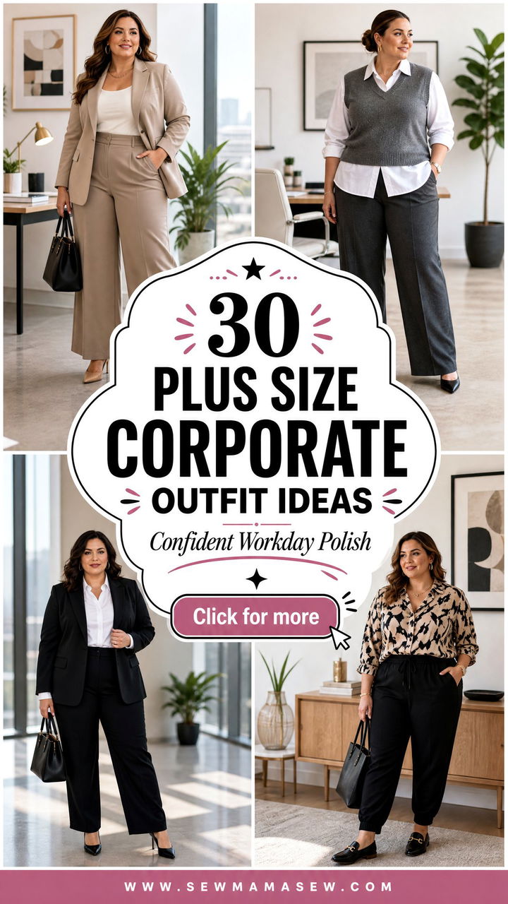 30 Plus Size Corporate Outfit Ideas for Confident Workdays - 30 Plus Size Corporate Outfit Ideas for Confident Workdays