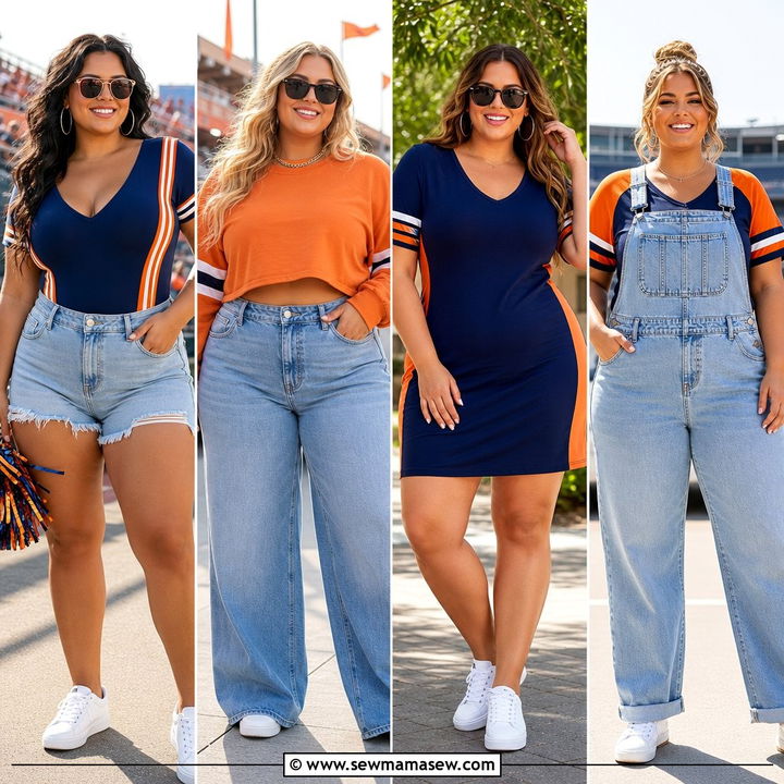 30 Plus Size Gameday Outfit Ideas for Confident Fans